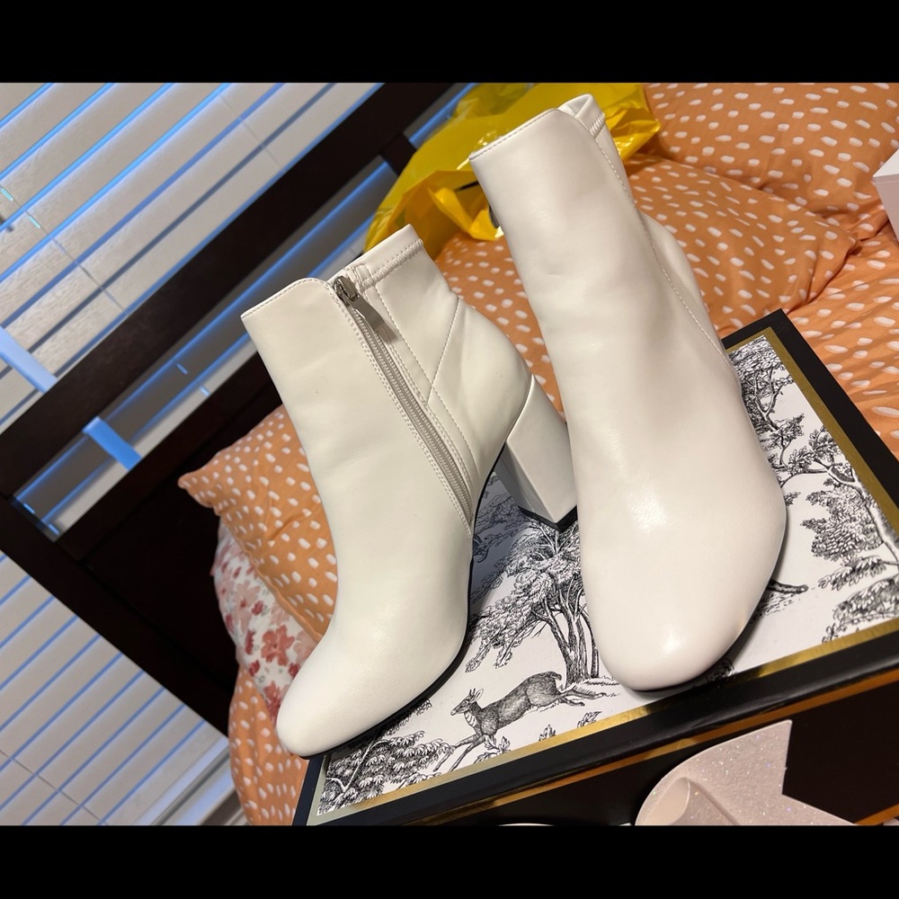 White booties